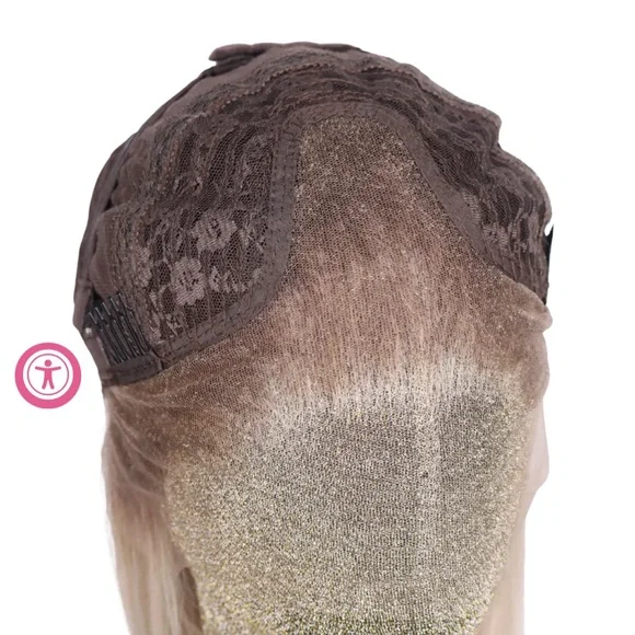 CSC HADLEY NATURAL BLONDE, STANDARD, LACE CUT, SWISS LACE, TRIED IT ON, NOT WORN - Picture 3 of 6